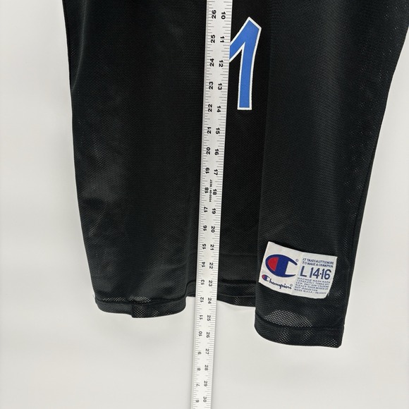 VTG Penny Hardaway Orlando NBA Basketball Champion Black Jersey Youth L 14-16 - Picture 7 of 11